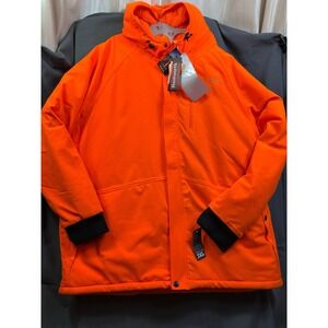 Huntworth Mens Blaze Orange Hunting Parka Fleece Lined Jacket 3XL New With Tags